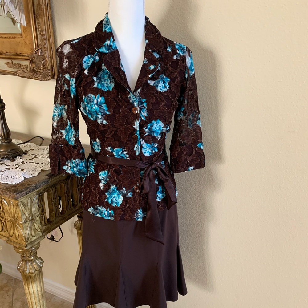 INC blouse and skirt, Size 4